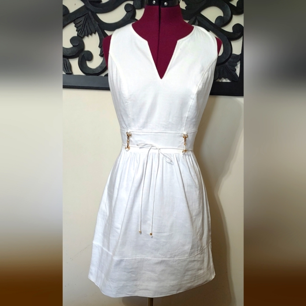 Vineyard Vines White Sleeveless Dress